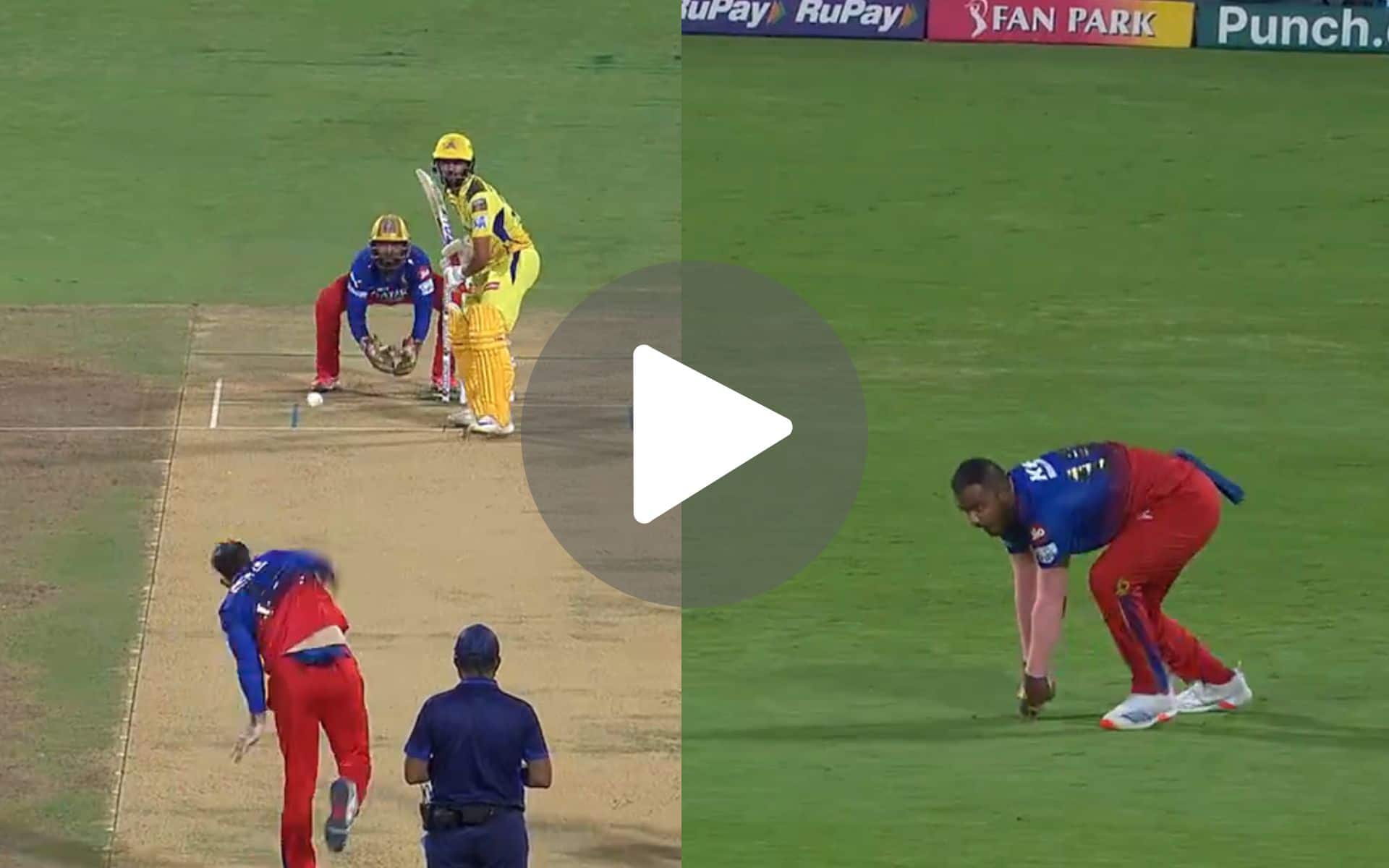[Watch] Glenn Maxwell Stuns CSK With First-Ball Wicket Of Gaikwad In Electric Chinnaswamy